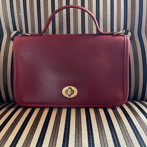 Coach Handbags - Vintage coach red casino bag #9924-VERIFIED AUTHENTIC